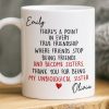 Custom Mug - Personalized Best Friend Birthday Gifts For Women, Besties, Sisters, BFF - My Favorite Human Chaos Custom Mug - Personalized Best Friend Birthday Gifts For Women, Besties, Sisters, BFF - My Favorite Human Chaos