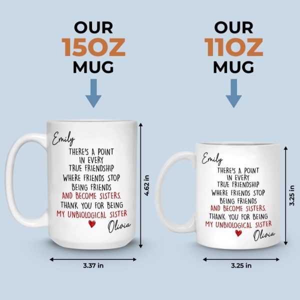 Custom Mug - Personalized Best Friend Birthday Gifts For Women, Besties, Sisters, BFF - My Favorite Human Chaos Custom Mug - Personalized Best Friend Birthday Gifts For Women, Besties, Sisters, BFF - My Favorite Human Chaos