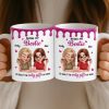 Custom Mug - Personalized Best Friend Birthday Gifts For Women, Besties, Sisters, BFF - My Peaceful Madness Custom Mug - Personalized Best Friend Birthday Gifts For Women, Besties, Sisters, BFF - My Peaceful Madness