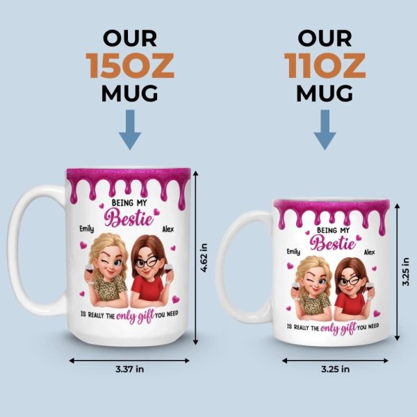 Custom Mug - Personalized Best Friend Birthday Gifts For Women, Besties, Sisters, BFF - My Peaceful Madness Custom Mug - Personalized Best Friend Birthday Gifts For Women, Besties, Sisters, BFF - My Peaceful Madness