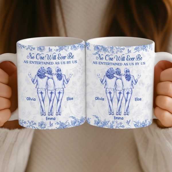 Custom Mug - Personalized Best Friend Birthday Gifts For Women, Besties, Sisters, BFF - Only Happy Vibes Here Custom Mug - Personalized Best Friend Birthday Gifts For Women, Besties, Sisters, BFF - Only Happy Vibes Here