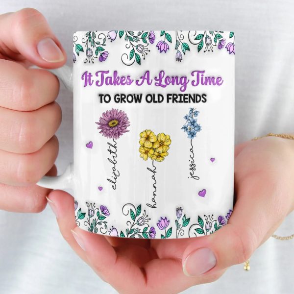 Custom Mug - Personalized Best Friend Birthday Gifts For Women, Besties, Sisters, BFF - Partners In Shine Custom Mug - Personalized Best Friend Birthday Gifts For Women, Besties, Sisters, BFF - Partners In Shine
