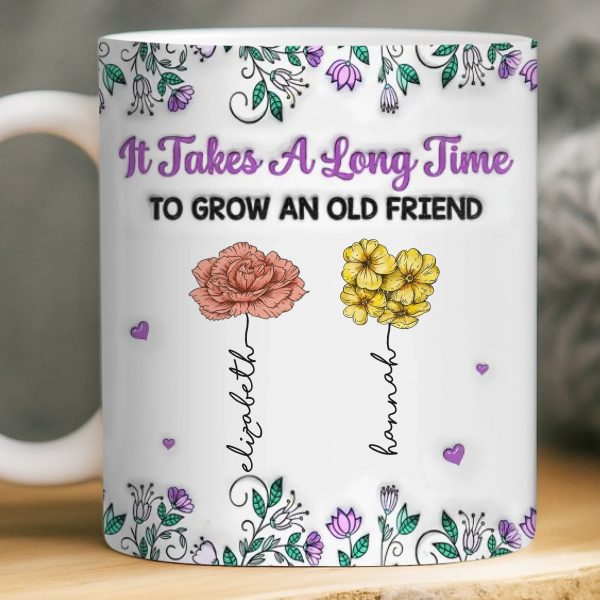 Custom Mug - Personalized Best Friend Birthday Gifts For Women, Besties, Sisters, BFF - Partners In Shine Custom Mug - Personalized Best Friend Birthday Gifts For Women, Besties, Sisters, BFF - Partners In Shine