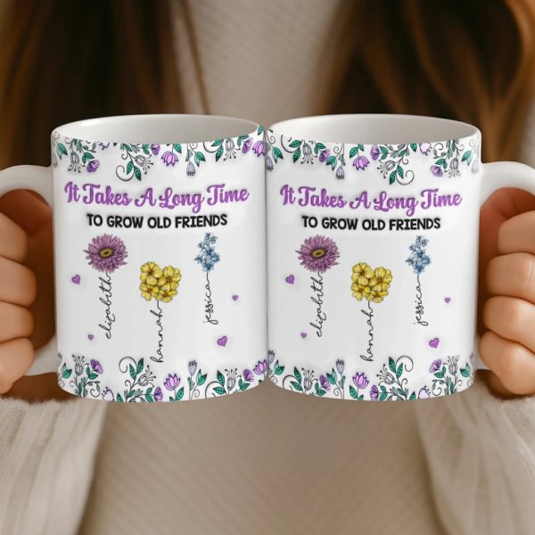 Custom Mug - Personalized Best Friend Birthday Gifts For Women, Besties, Sisters, BFF - Partners In Shine Custom Mug - Personalized Best Friend Birthday Gifts For Women, Besties, Sisters, BFF - Partners In Shine