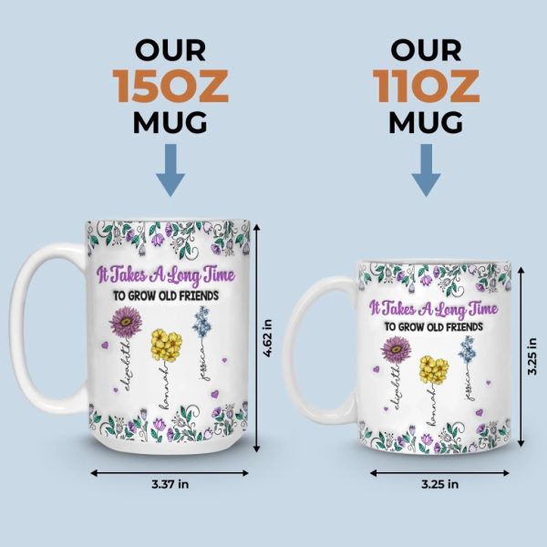 Custom Mug - Personalized Best Friend Birthday Gifts For Women, Besties, Sisters, BFF - Partners In Shine Custom Mug - Personalized Best Friend Birthday Gifts For Women, Besties, Sisters, BFF - Partners In Shine