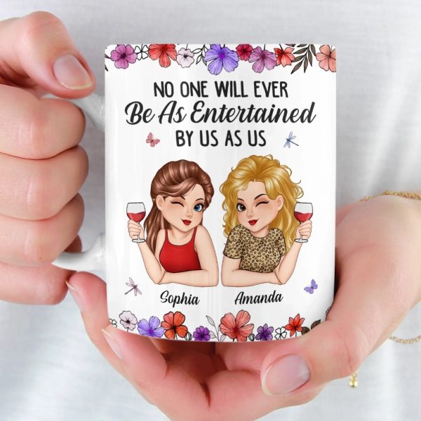 Custom Mug - Personalized Best Friend Birthday Gifts For Women, Besties, Sisters, BFF - Partners In Wine And Chaos Custom Mug - Personalized Best Friend Birthday Gifts For Women, Besties, Sisters, BFF - Partners In Wine And Chaos
