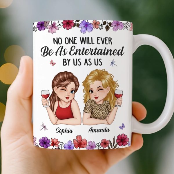 Custom Mug - Personalized Best Friend Birthday Gifts For Women, Besties, Sisters, BFF - Partners In Wine And Chaos Custom Mug - Personalized Best Friend Birthday Gifts For Women, Besties, Sisters, BFF - Partners In Wine And Chaos