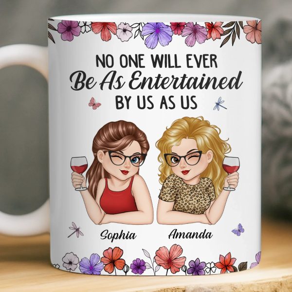 Custom Mug - Personalized Best Friend Birthday Gifts For Women, Besties, Sisters, BFF - Partners In Wine And Chaos Custom Mug - Personalized Best Friend Birthday Gifts For Women, Besties, Sisters, BFF - Partners In Wine And Chaos