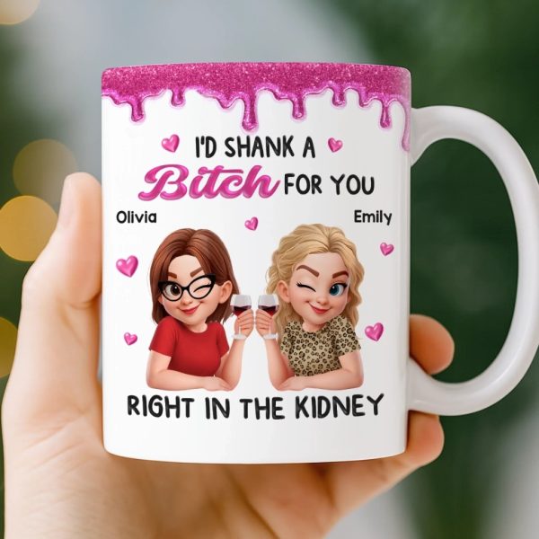 Custom Mug - Personalized Best Friend Birthday Gifts For Women, Besties, Sisters, BFF - Smiles Brewed Daily Custom Mug - Personalized Best Friend Birthday Gifts For Women, Besties, Sisters, BFF - Smiles Brewed Daily