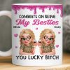 Custom Mug - Personalized Best Friend Birthday Gifts For Women, Besties, Sisters, BFF - Smiles Brewed Daily Custom Mug - Personalized Best Friend Birthday Gifts For Women, Besties, Sisters, BFF - Smiles Brewed Daily