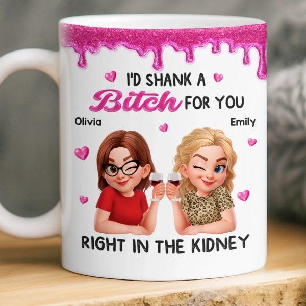 Custom Mug - Personalized Best Friend Birthday Gifts For Women, Besties, Sisters, BFF - Smiles Brewed Daily Custom Mug - Personalized Best Friend Birthday Gifts For Women, Besties, Sisters, BFF - Smiles Brewed Daily