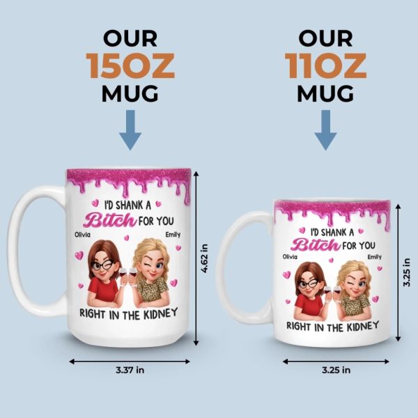 Custom Mug - Personalized Best Friend Birthday Gifts For Women, Besties, Sisters, BFF - Smiles Brewed Daily Custom Mug - Personalized Best Friend Birthday Gifts For Women, Besties, Sisters, BFF - Smiles Brewed Daily