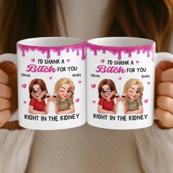 Custom Mug - Personalized Best Friend Birthday Gifts For Women, Besties, Sisters, BFF - Smiles Brewed Daily Custom Mug - Personalized Best Friend Birthday Gifts For Women, Besties, Sisters, BFF - Smiles Brewed Daily