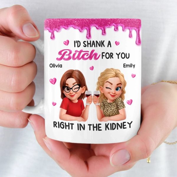 Custom Mug - Personalized Best Friend Birthday Gifts For Women, Besties, Sisters, BFF - Smiles Brewed Daily Custom Mug - Personalized Best Friend Birthday Gifts For Women, Besties, Sisters, BFF - Smiles Brewed Daily