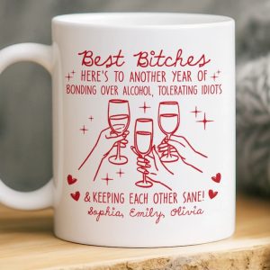 Custom Mug - Personalized Best Friend Birthday Gifts For Women, Besties, Sisters, BFF - Soul Talks Daily