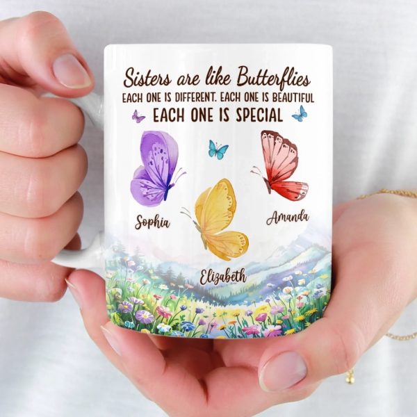 Custom Mug - Personalized Best Friend Birthday Gifts For Women, Besties, Sisters, BFF - True Friends Forever Always