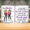 Custom Mug - Personalized Best Friend Birthday Gifts For Women, Besties, Sisters, BFF - You Balance My Crazy Custom Mug - Personalized Best Friend Birthday Gifts For Women, Besties, Sisters, BFF - You Balance My Crazy