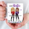 Custom Mug - Personalized Best Friend Birthday Gifts For Women, Besties, Sisters, BFF - You Balance My Crazy Custom Mug - Personalized Best Friend Birthday Gifts For Women, Besties, Sisters, BFF - You Balance My Crazy