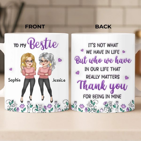 Custom Mug - Personalized Best Friend Birthday Gifts For Women, Besties, Sisters, BFF - You Balance My Crazy Custom Mug - Personalized Best Friend Birthday Gifts For Women, Besties, Sisters, BFF - You Balance My Crazy