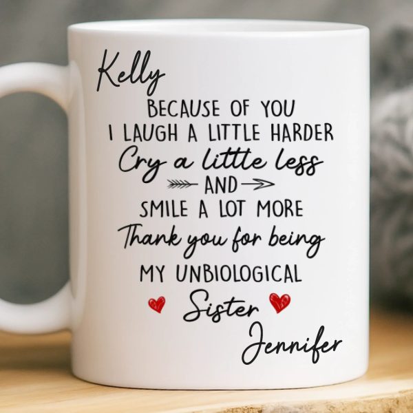 Custom Mug - Personalized Best Friend Birthday Gifts For Women, Besties, Sisters, BFF - You Make Days Brighter Custom Mug - Personalized Best Friend Birthday Gifts For Women, Besties, Sisters, BFF - You Make Days Brighter