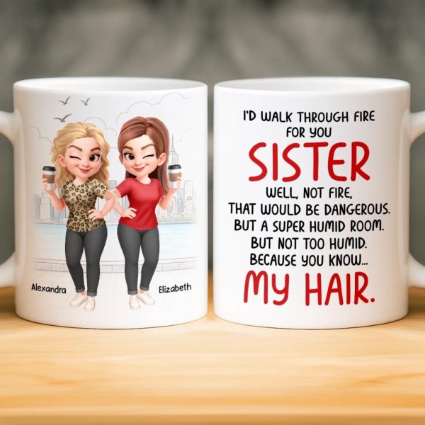 Custom Mug - Personalized Best Friend Birthday Gifts For Women, Besties, Sisters, BFF - You Make My Heart Smile Custom Mug - Personalized Best Friend Birthday Gifts For Women, Besties, Sisters, BFF - You Make My Heart Smile