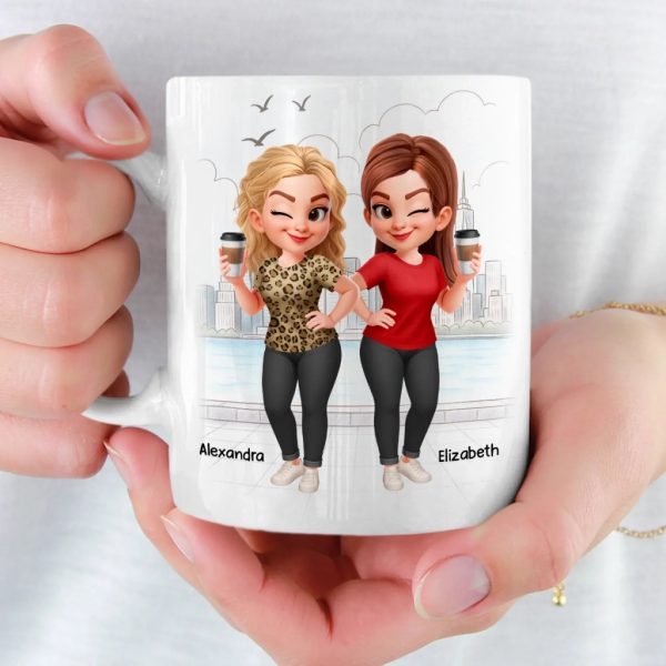 Custom Mug - Personalized Best Friend Birthday Gifts For Women, Besties, Sisters, BFF - You Make My Heart Smile Custom Mug - Personalized Best Friend Birthday Gifts For Women, Besties, Sisters, BFF - You Make My Heart Smile