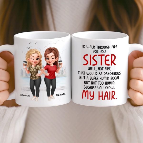 Custom Mug - Personalized Best Friend Birthday Gifts For Women, Besties, Sisters, BFF - You Make My Heart Smile Custom Mug - Personalized Best Friend Birthday Gifts For Women, Besties, Sisters, BFF - You Make My Heart Smile
