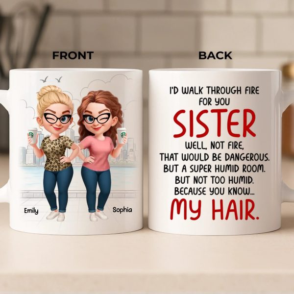 Custom Mug - Personalized Best Friend Birthday Gifts For Women, Besties, Sisters, BFF - You Make My Heart Smile Custom Mug - Personalized Best Friend Birthday Gifts For Women, Besties, Sisters, BFF - You Make My Heart Smile