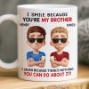 Custom Mug - Personalized Birthday Gifts For Brother - Strong Bond Always