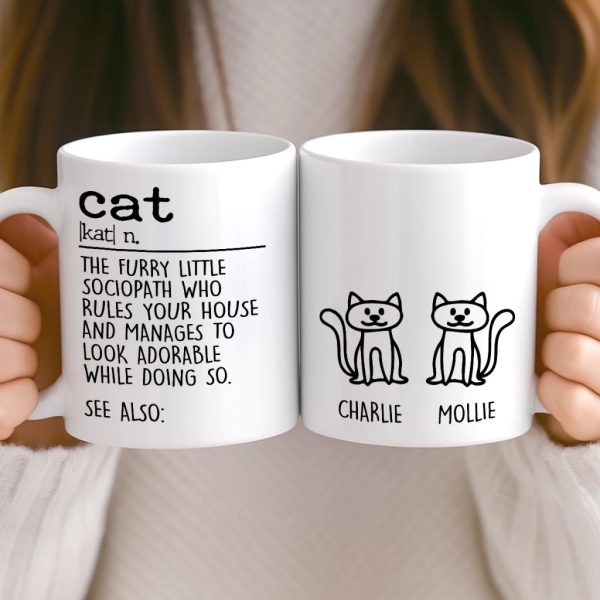 Custom Mug - Personalized Birthday Gifts For Cat Lovers, Cat Mom And Dad - Life Is Softer With Cats Custom Mug - Personalized Birthday Gifts For Cat Lovers, Cat Mom And Dad - Life Is Softer With Cats