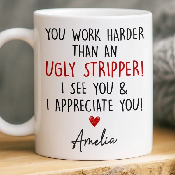 Custom Mug - Personalized Birthday Gifts For Coworker, Work Bestie - Chaotic But Productive Custom Mug - Personalized Birthday Gifts For Coworker, Work Bestie - Chaotic But Productive