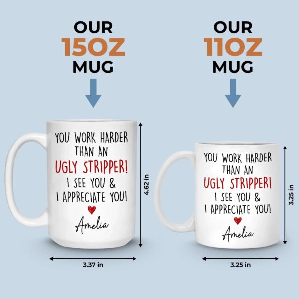 Custom Mug - Personalized Birthday Gifts For Coworker, Work Bestie - Chaotic But Productive Custom Mug - Personalized Birthday Gifts For Coworker, Work Bestie - Chaotic But Productive