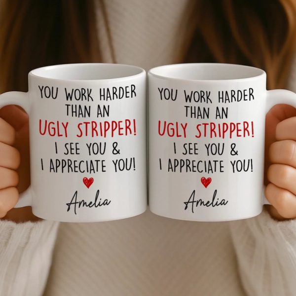 Custom Mug - Personalized Birthday Gifts For Coworker, Work Bestie - Chaotic But Productive Custom Mug - Personalized Birthday Gifts For Coworker, Work Bestie - Chaotic But Productive