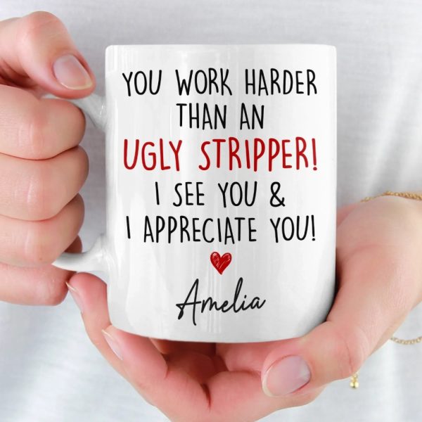 Custom Mug - Personalized Birthday Gifts For Coworker, Work Bestie - Chaotic But Productive Custom Mug - Personalized Birthday Gifts For Coworker, Work Bestie - Chaotic But Productive