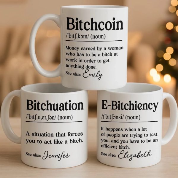 Custom Mug - Personalized Birthday Gifts For Coworker, Work Bestie - Money Earned By A Woman Custom Mug - Personalized Birthday Gifts For Coworker, Work Bestie - Money Earned By A Woman