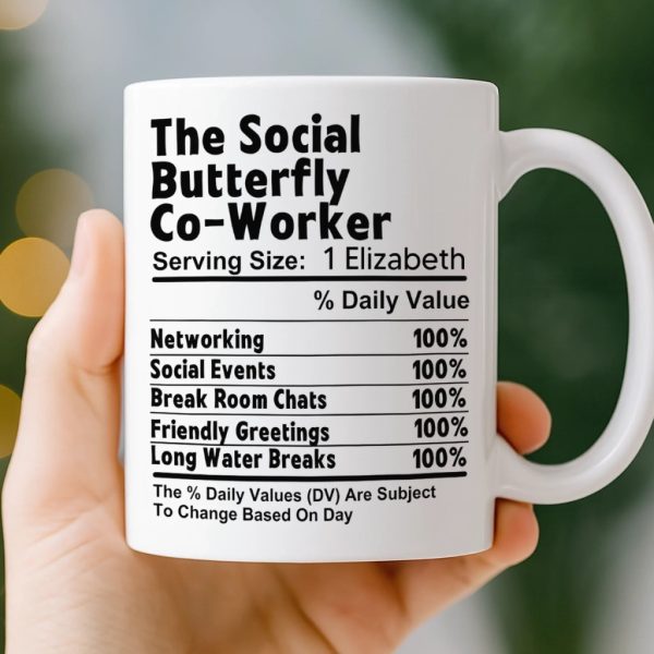 Custom Mug - Personalized Birthday Gifts For Coworker, Work Bestie - Teamwork Fueled By Coffee And Chaos Custom Mug - Personalized Birthday Gifts For Coworker, Work Bestie - Teamwork Fueled By Coffee And Chaos