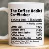 Custom Mug - Personalized Birthday Gifts For Coworker, Work Bestie - Teamwork Fueled By Coffee And Chaos Custom Mug - Personalized Birthday Gifts For Coworker, Work Bestie - Teamwork Fueled By Coffee And Chaos