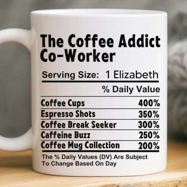Custom Mug - Personalized Birthday Gifts For Coworker, Work Bestie - Teamwork Fueled By Coffee And Chaos Custom Mug - Personalized Birthday Gifts For Coworker, Work Bestie - Teamwork Fueled By Coffee And Chaos