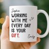 Custom Mug - Personalized Birthday Gifts For Coworker, Work Bestie - Turning Chaos Into Wins Daily Custom Mug - Personalized Birthday Gifts For Coworker, Work Bestie - Turning Chaos Into Wins Daily