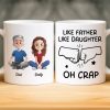 Custom Mug - Personalized Birthday Gifts For Dad, Daughter, Son - A Father Love Guides The Way Custom Mug - Personalized Birthday Gifts For Dad, Daughter, Son - A Father Love Guides The Way