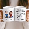 Custom Mug - Personalized Birthday Gifts For Dad, Daughter, Son - A Father Love Guides The Way Custom Mug - Personalized Birthday Gifts For Dad, Daughter, Son - A Father Love Guides The Way