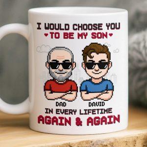Custom Mug - Personalized Birthday Gifts For Dad, Son - Always My Son, Always Chosen