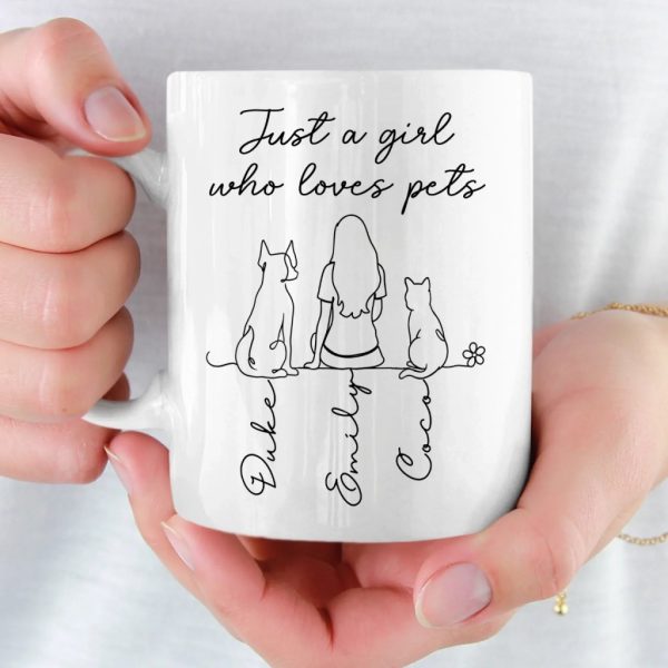 Custom Mug - Personalized Birthday Gifts For Dog Cat Lovers, Dog Dad And Mom, Cat Owners - My Pets My Happiness Custom Mug - Personalized Birthday Gifts For Dog Cat Lovers, Dog Dad And Mom, Cat Owners - My Pets My Happiness