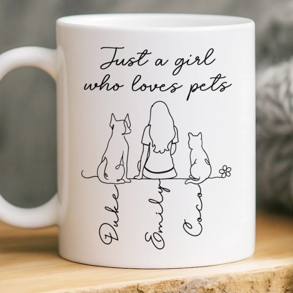 Custom Mug - Personalized Birthday Gifts For Dog Cat Lovers, Dog Dad And Mom, Cat Owners - My Pets My Happiness Custom Mug - Personalized Birthday Gifts For Dog Cat Lovers, Dog Dad And Mom, Cat Owners - My Pets My Happiness