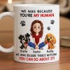 Custom Mug - Personalized Birthday Gifts For Dog Lovers, Dog Dad And Mom - Powered By Paws And Love Custom Mug - Personalized Birthday Gifts For Dog Lovers, Dog Dad And Mom - Powered By Paws And Love