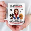 Custom Mug - Personalized Birthday Gifts For Dog Lovers, Dog Dad And Mom - Powered By Paws And Love Custom Mug - Personalized Birthday Gifts For Dog Lovers, Dog Dad And Mom - Powered By Paws And Love