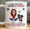 Custom Mug - Personalized Birthday Gifts For Dog Lovers, Dog Dad And Mom - Powered By Paws And Love Custom Mug - Personalized Birthday Gifts For Dog Lovers, Dog Dad And Mom - Powered By Paws And Love