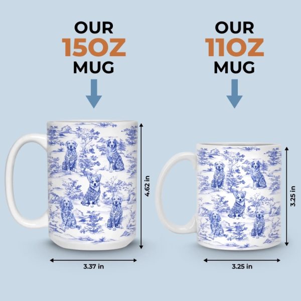 Custom Mug - Personalized Birthday Gifts For Dog Lovers, Dog Dad And Mom - Sip In Style, Bark In Blue Custom Mug - Personalized Birthday Gifts For Dog Lovers, Dog Dad And Mom - Sip In Style, Bark In Blue
