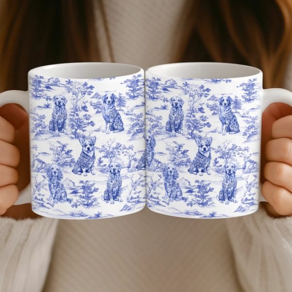 Custom Mug - Personalized Birthday Gifts For Dog Lovers, Dog Dad And Mom - Sip In Style, Bark In Blue Custom Mug - Personalized Birthday Gifts For Dog Lovers, Dog Dad And Mom - Sip In Style, Bark In Blue
