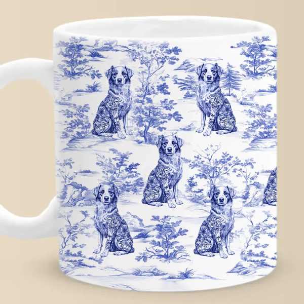 Custom Mug - Personalized Birthday Gifts For Dog Lovers, Dog Dad And Mom - Sip In Style, Bark In Blue Custom Mug - Personalized Birthday Gifts For Dog Lovers, Dog Dad And Mom - Sip In Style, Bark In Blue